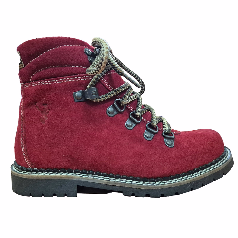 Trachtenschuhe Trachtenstiefel Tanja 298-D Ziegenleder Rot