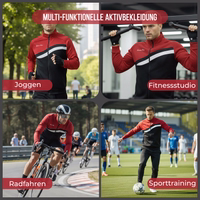 Rot Trainingsjacke für Herren, gezeigt für Joggen, Fitnessstudio, Radfahren und Sporttraining