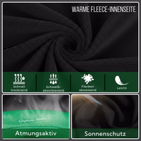 Grün Trainingsjacke für Herren mit Fleece-Futter innen