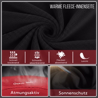 Rot Trainingsjacke für Herren mit Fleece-Futter innen