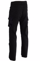 Custom made motorcycle pants customised biker trousers Side view of classic trousers Ride with confidence in cargo pants, designed for daily use. With a zipper/button closure and belt attachment tabs, they offer convenience and security for every journey. In stock, Free next business day delivery