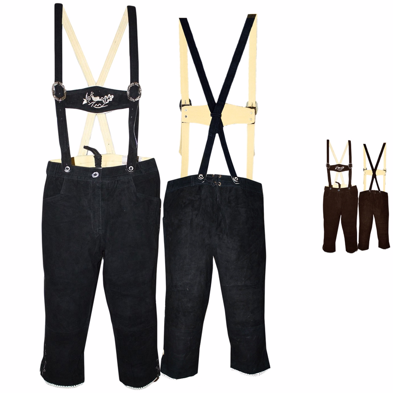 Damen Trachten lederhose Kniebundhose Damenlederhose