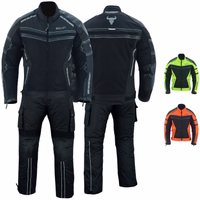 BULLDT Motorrad-Textilanzug für Herren Vorder und Rückansicht des BULLDT Herren Motorrad Textil Schwarz Anzugs aus Cordura mit atmungsaktivem Mesh, CE Protektoren, reflektierenden Elementen und ergonomischem Sitz jetzt kaufen