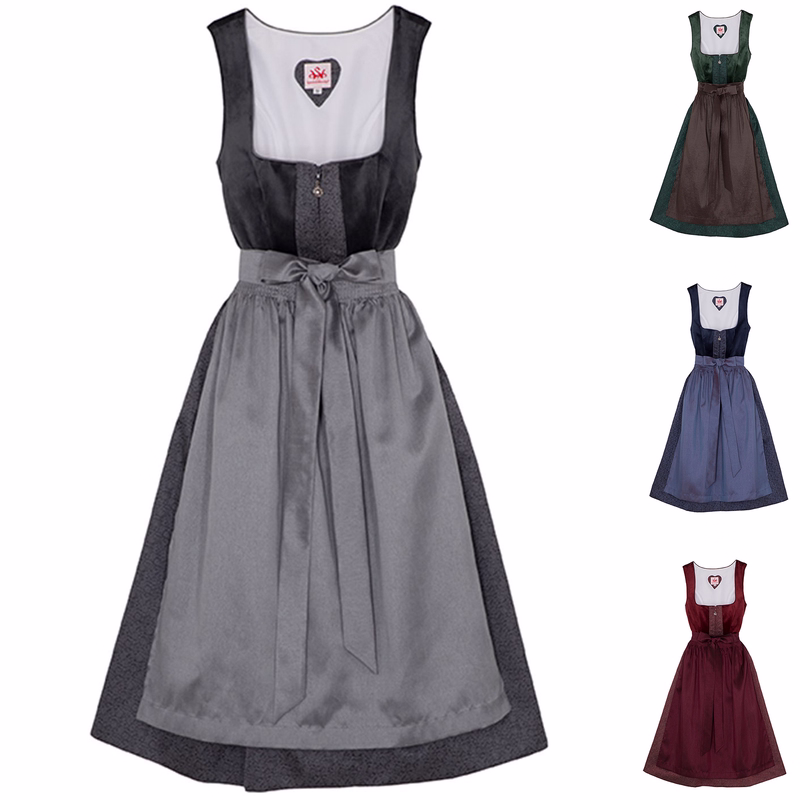 Spieth&Wensky 2-piece Boxwood Midi-Dirndl Dress Traditional Dress Short