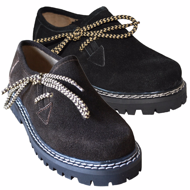 Haferl shoes for boys girls Premium Bavarian Children’s Leather Shoes - Side Laced Haferl Shoes, Crafted from Finest Cowhide Genuine Leather, Traditional German Wear, Elegant and Durable Footwear for Kids