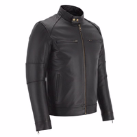Trendige Herrenjacke aus Lammnappaleder Entdecken Sie unsere Premium Herren Lederjacke in Schwarz, gefertigt mit exquisiten Details. Mit stilvollem Frontreißverschluss und praktischen Taschen aus feinstem Lammnappa für höchsten Komfort und Luxus.