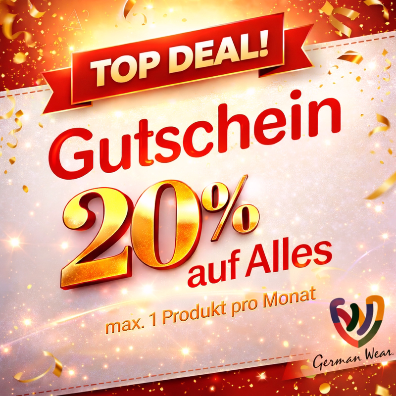 20% Rabatt Gutschein mit Voraussetzung – Motorradbekleidung, Trachtenmode & Sportbekleidung von German Wear