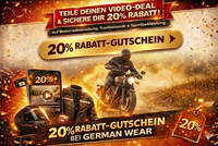 gutschein zeigt 20% Rabatt auf alles maximal ein Product pro Monat