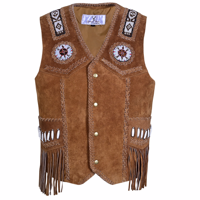 Western Lederweste Tracht Weste Reiter weste Lederkutte
