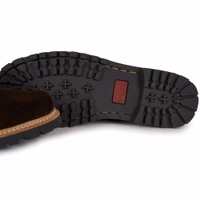 Here’s the German translation: **Herren-Bayerische Traditionsschuhe in Dunkelbraun** Here’s the German translation: **Ein Paar klassische Herrenschuhe aus dunkelbraunem Leder, mit robuster Gummisohle und Blockabsatz. Aus 100 % Veloursleder gefertigt, bieten diese handgefertigten Schuhe einen bequemen, sicheren Sitz und ein weiches Lederfu