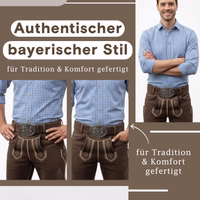 Traditioneller Herren-Ledergürtel Traditioneller Herren-Ledergürtel mit verzierter Metallschnalle