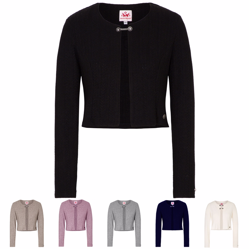 Emana Damen Strickjacke Janker Trachten jacke