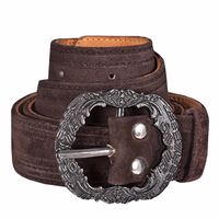 Herren Traditioneller Ledergürtel Dunkelbrauner Ledergürtel, handgefertigt in Deutschland aus hochwertigem Rindsleder. Mit traditioneller Metallschnalle für Langlebigkeit und Eleganz, ideal für Jeans, Hosen und traditionelle Trachtenmode.