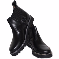 Herren Motorrad-Lederstiefel Premium Western-Lederschuhe – ideale Motorradstiefel für Komfort und Stil – hochwertiges schwarzes und dunkelbraunes Leder – langlebige und stylische Biker-Schuhe – jetzt Ihr perfektes Paar sichern!
