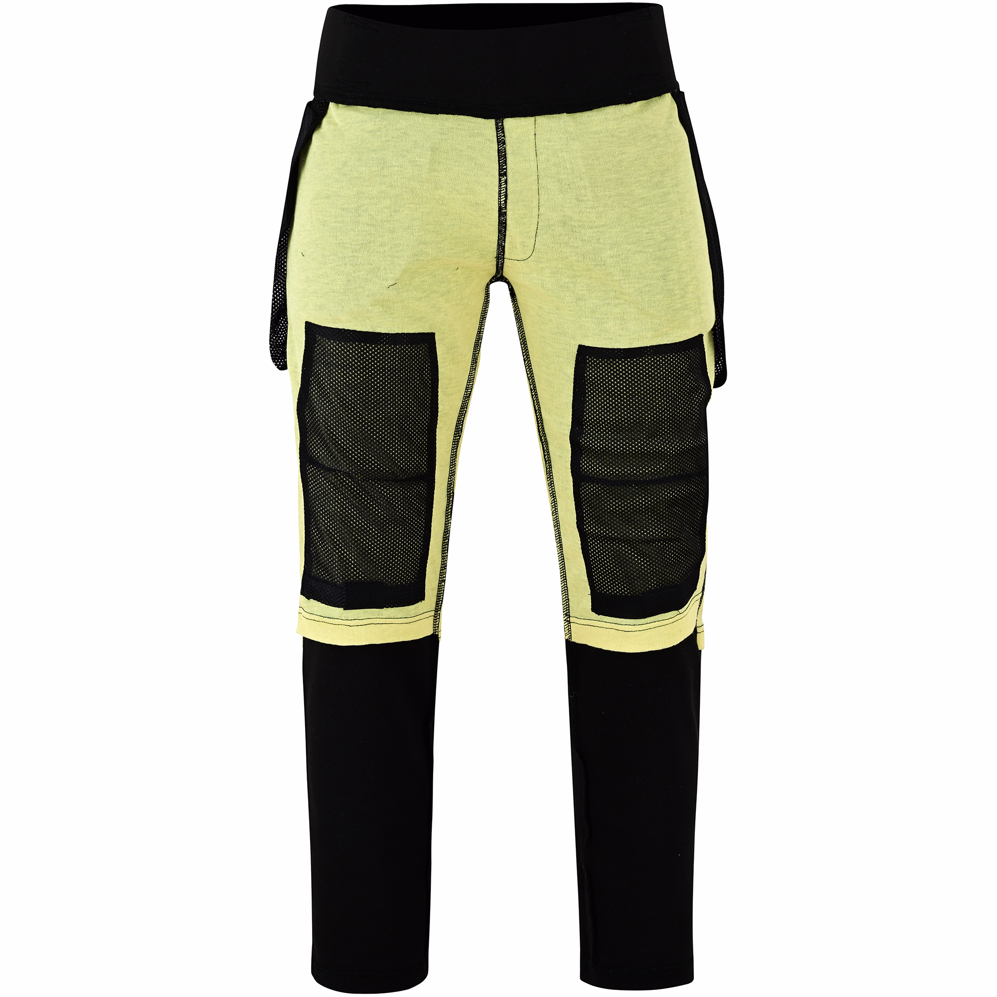 Gegenüberliegende Schutzansicht der BULLDT Damen Motorradschutzhose Schwarz mit Kevlar Futter, herausnehmbaren Protektoren, Gürtelschlaufe und modernem Schnitt Jetzt kaufen