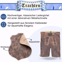 Bayerische Herrenlederhose mit traditionellem Gürtel 3th-1721086417-GW722-Bayerische-Hose-mit-traditionellem-Guertel--authentische-Trachtenbekleidung-fuer-Herren--traditionelle-Lederhose-mit-aufwendiger-Stickerei--bayerische-knielange-.jpg
