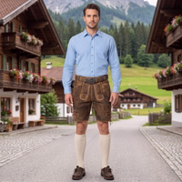 Bayerische Herrenlederhose mit traditionellem Gürtel lifestyle-1721086417-GW722-Bayerische-Hose-mit-traditionellem-Guertel--authentische-Trachtenbekleidung-fuer-Herren--traditionelle-Lederhose-mit-aufwendiger-Stickerei--bayerische-knie.jpg