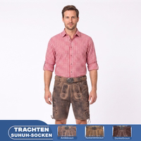 Bayerische Herrenlederhose mit traditionellem Gürtel 1th-1721086417-GW722-Bayerische-Hose-mit-traditionellem-Guertel--authentische-Trachtenbekleidung-fuer-Herren--traditionelle-Lederhose-mit-aufwendiger-Stickerei--bayerische-knielange-.jpg