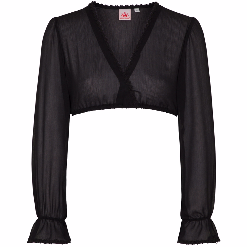 Filomena Dirndlbluse | Langarm-Bluse aus Spitze
