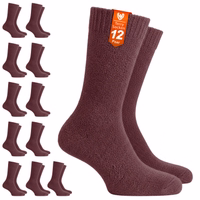 12 pairs of terry cozy socks in one package, text “Terry Socks 12 Pairs” visible