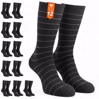 12 pairs of thermal socks in packaging, label ‘Thermal socks 12 pairs 2.0 TOG rating’ visible