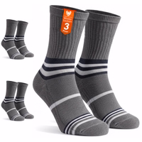 3er-Pack dünne Sportsocken aus Baumwolle in Charcoal– ideal für Laufen 3 Paar leichte Sportsocken in einer Packung mit sichtbarem Text „Wintersocken 3 Paar“