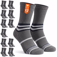 12er-Pack dünne Sportsocken aus Baumwolle in Charcoal– ideal für Laufen 12 Paar leichte Sportsocken in einer Packung mit sichtbarem Text „Wintersocken 12 Paar“