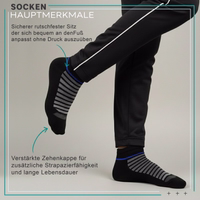 3er-Pack kurze Sport-Knöchelsocken – schwarze kurze Sportsocken für Laufen, Fitnessstudio oder den Alltag sport-knöchelsocken mit verstärkter zehenkappe, knöchellanges design und sauberer verarbeitung