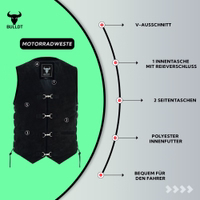 BULLDT Motorrad Wildlederweste schwarze Bikerweste aus echtem Wildleder robust langlebig und bequem das perfekte Accessoire für Motorradfahrer GW697--172108660-Black-Text-Info-172108660-GW697-Black-Geflochten-weste--vest--biker-kutte--biker--Motorrad-Wildlederweste---Echtes-Leder--braun--Lieferung-frei-Haus--kaufen--Motorrad.jpg