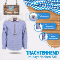 1st-172108667-O73-Traditionelles-bayerisches-kariertes-Hemd--Traditionelles-Hemd--Herrenhemd--Klassisches-Hemd--Langarm--Kurzarmhemd--Brusttasche--Herrenhemd--Trachtenhemd--60--Baumwo.jpg
