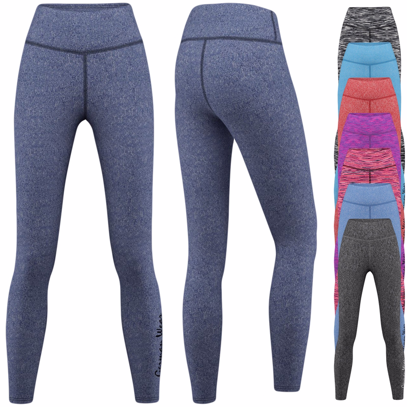 Leggings stretchy fitness sport yoga gymnastics training dance leisure melange