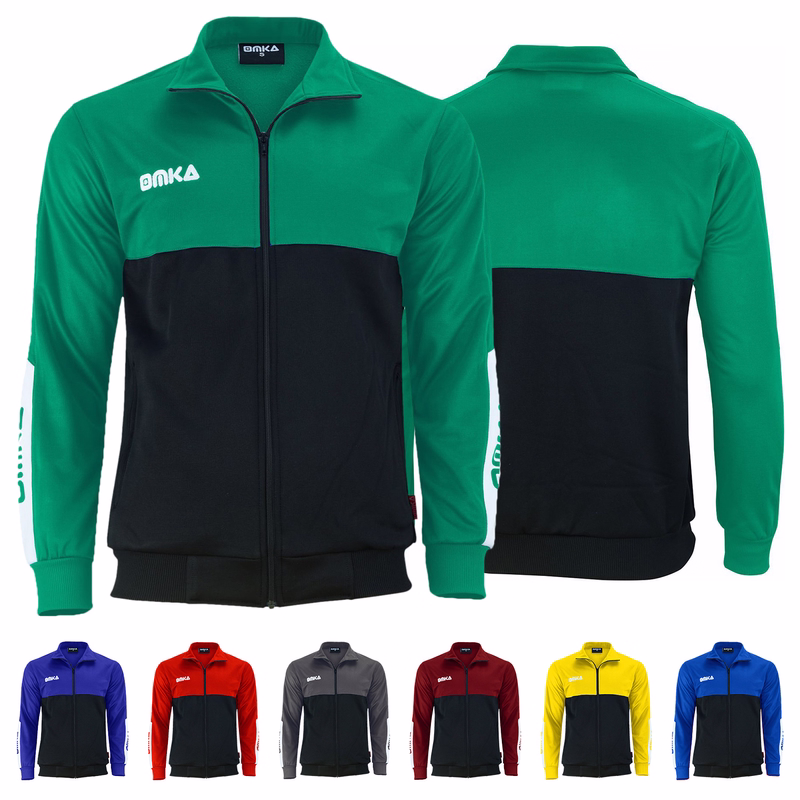 OMKA Optima Trainingsjacke Joggingjacke Sportlerjacke mit Fleece Atmungsaktiv