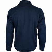 Rückansicht des BULLDT Herren-Motorradshirts. Aus hochwertiger Baumwolle gefertigt für maximalen Komfort. Dieses Herren-Schutzshirt vereint die zeitlose Robustheit eines klassischen Lumberjack-Designs mit modernen Armprotektoren und besonders widerstandsfä