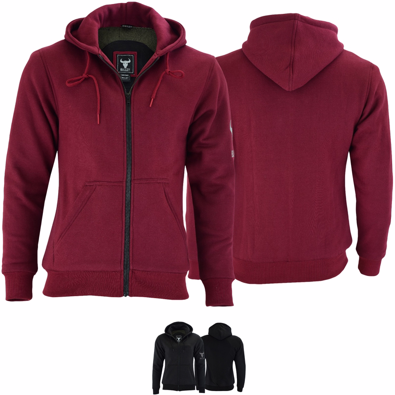 Ladies Motorcycle Hoody with Protectors Aramid Lining Ladies Motorcycle Hoody in black Presenting both front & back views, ensures comprehensive protection with protectors on arms, shoulders, front, and back. Its complete coating with aramid fibers enhances durability and safety