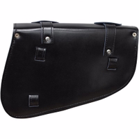 Motorcycle Leather Bag Premium Handmade Leather Saddlebag Comfortable Solo Fit View of Left Side BULLDT Saddlebag Brown Stylish Leather Bag Easy to Install Premium Quality Leather Buy Now for the Perfect Ride