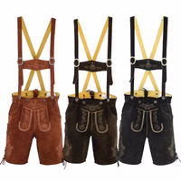 Traditionelle kurze Lederhose mit Hosenträgern Die Traditionellen Kurzen Lederhosen mit Hosenträgern hergestellt aus echtem Wildleder mit kunstvoller Stickerei ideal für Herren Trachtenmode und Oktoberfest Bekleidung jetzt online kaufen