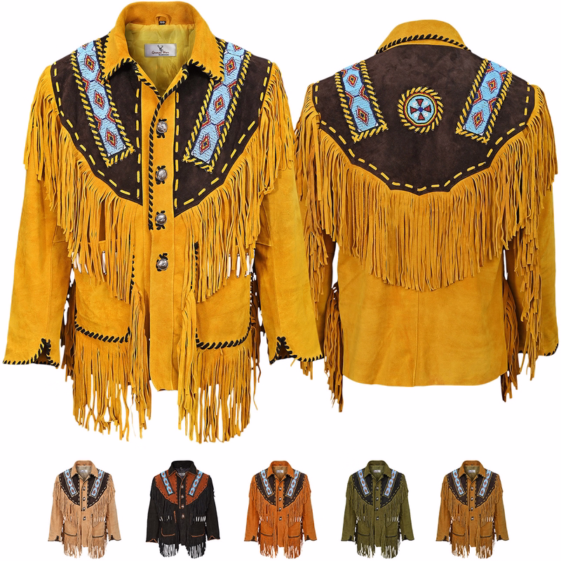 Men's Indian western jacket, rider's jacket, western leather jacket, traditional jacket