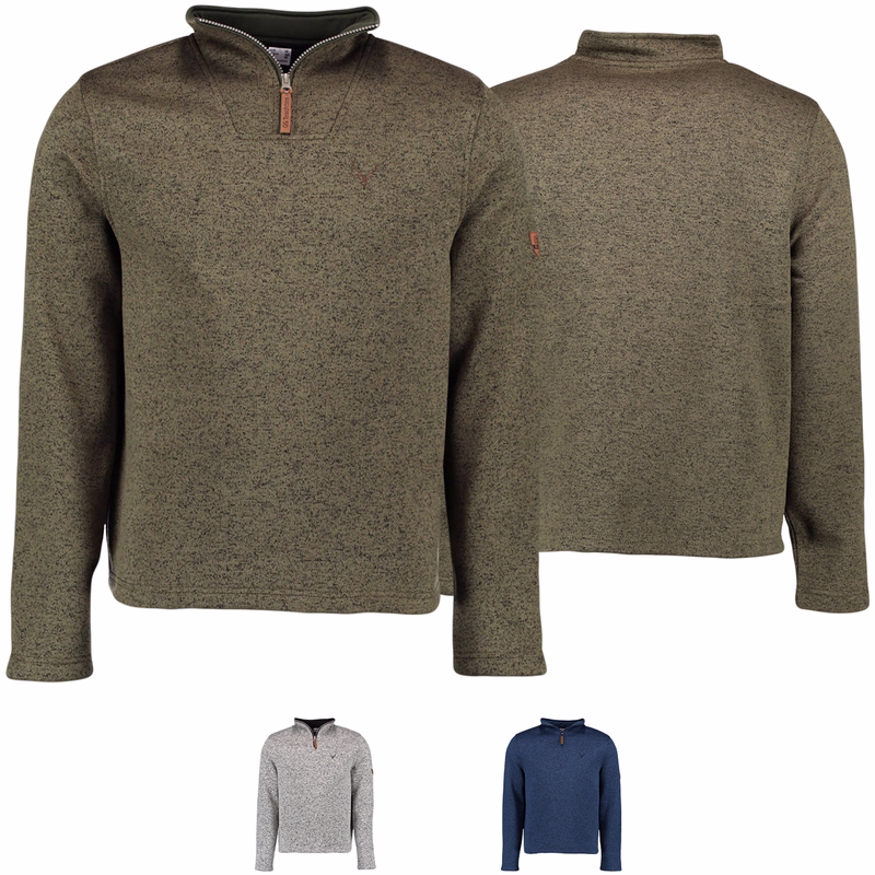 Hunting fleece pullover sweater knitted fleece sweater high necked