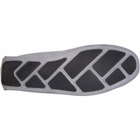 Men's Moccasins leather shoes gray Stylish men's grey leather shoes with a short shaft, crafted from 100% smooth leather. Featuring a soft insole and durable rubber sole, these handmade shoes combine comfort and elegance, making them perfect for any occasion.