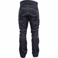 Conquer the road with these Cordura motorcycle pants. Back view. Water- and windproof, with knee and thigh protectors for maximum safety and comfort. Made from 100% high-quality Cordura fabric. Buy today and get a discount!