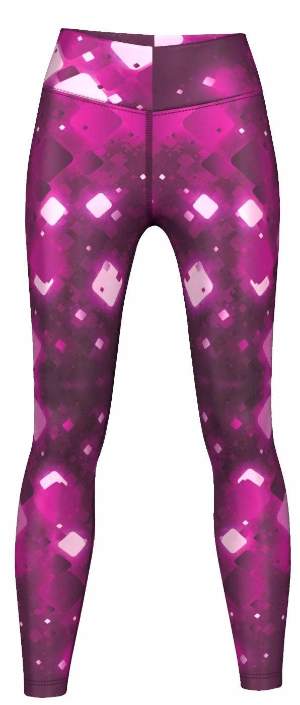Damen Sportleggings Crystalline Premium Lila Leggings für Damen – Ideal für Sport, Yoga, Gymnastik, Training und Fashion | Atmungsaktive, bequeme Activewear mit schnellem Versand
