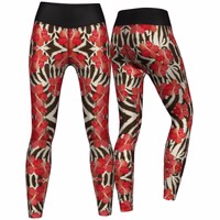 Kaufen Sie stylische Damen Blumen-Leggings online – dehnbare Sportleggings mit UV-Schutz für Yoga, Training und Fashion – bequeme und vielseitige Activewear für Damen – perfekt für Sport und den Alltag