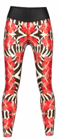Damen Sportleggings Kaufen Sie stylische Damen Blumen-Leggings online – dehnbare Sportleggings in Schwarz/Weiß/Rot für Yoga, Gymnastik, Training und Fashion – blickdichter Stoff (85 % Polyester, 15 % Elasthan) – bequeme und vielseitige Activewear für Damen