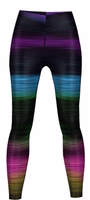 Damen Sportbekleidung Schwarze Leggings Vorder- und Rückansicht der schwarzen Damen-Sportleggings, gefertigt aus weichem, dehnbarem Polyester mit atmungsaktiven, feuchtigkeitsableitenden und UV-schützenden Eigenschaften – ideal für Fitness und Fashion – Jetzt online kaufen!