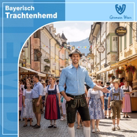 3rd-1911-GW120x-Herren-Bayerisches-Trachtenhemd--Bayerisches-Langarmhemd--German-Wear-Trachtenhemden--Herren-Trachtenhemd--Herrenhemd-mit-Hirschstickerei--Herren-Oktoberfesthemd--Kariert_3.jpg