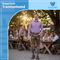 3rd-1911-GW120x-Herren-Bayerisches-Trachtenhemd--Bayerisches-Langarmhemd--German-Wear-Trachtenhemden--Herren-Trachtenhemd--Herrenhemd-mit-Hirschstickerei--Herren-Oktoberfesthemd--Kariert_4.jpg