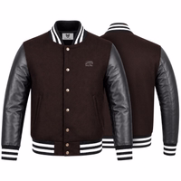College blouson wool varsity leather jacket Front & rear view College Blouson Wool Leather definitive Jacket. Crafted from premium materials, it offers a timeless look with a modern twist. Perfect for all occasions. Get free delivery worldwide