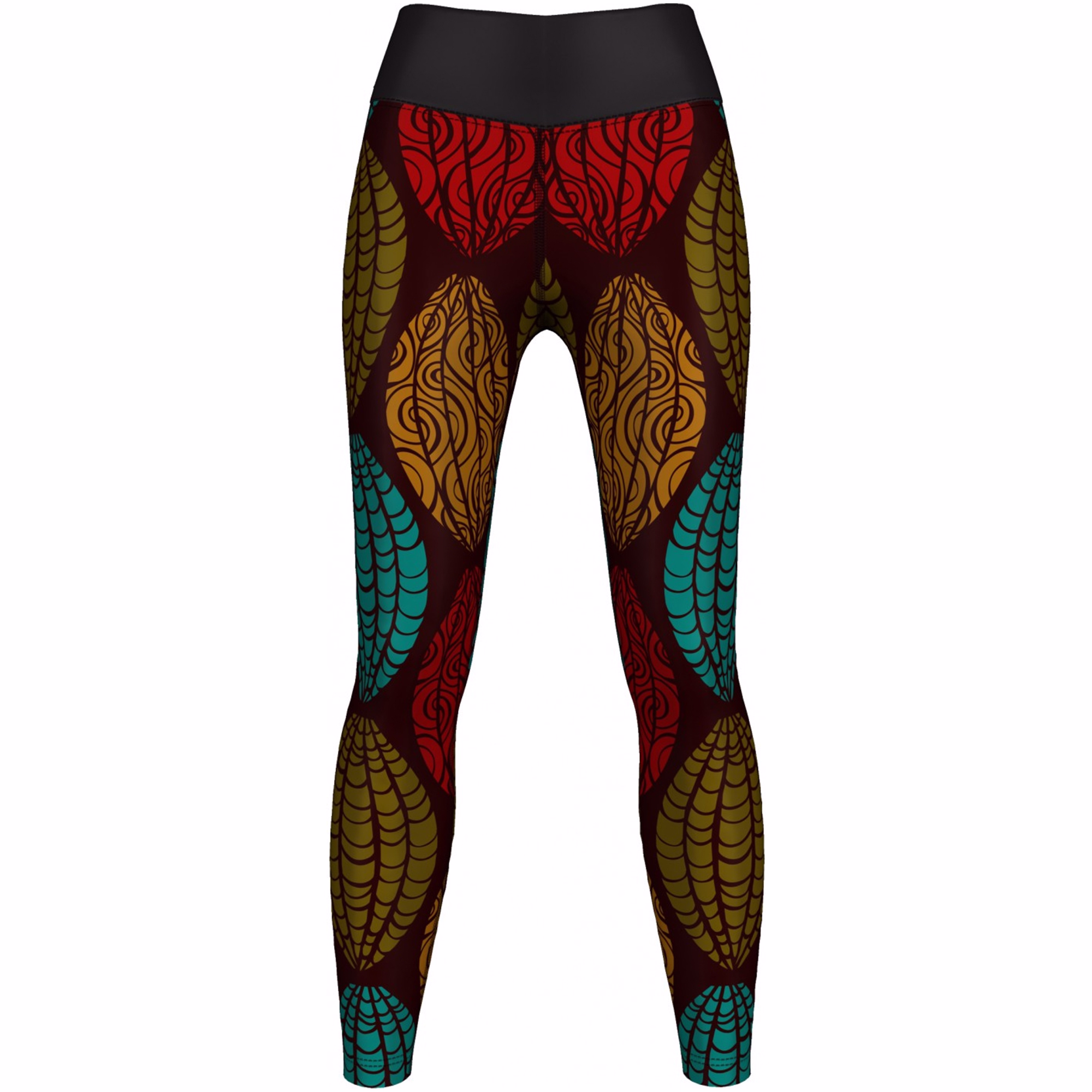 Damen-Leggings mit Aztekenmuster – UV-Schutz, langlebig und blickdicht. Bequeme Trainings- und Sportbekleidung für aktive Lebensstile. Jetzt online kaufen für stylische und leistungsstarke Fitnessmode.