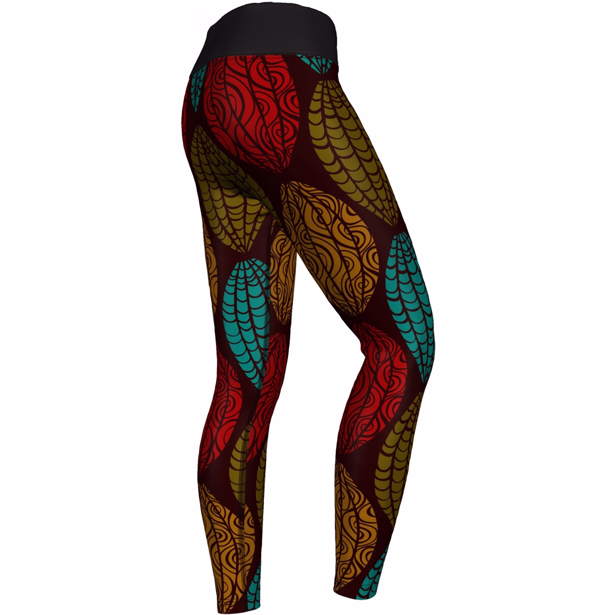 Damen-Leggings mit Aztekenmuster – UV-Schutz, langlebig und blickdicht. Bequeme Sportbekleidung für aktive Lebensstile, stylisch und funktional. Jetzt online kaufen.