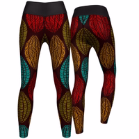 Ladies Sport leggings with UV protection Premium Aztec Print Leggings for Women - Breathable & UV Protection Sports & Yoga Leggings, High-Performance Sportswear for Active Lifestyles, Comfortable & Stylish Fitness Apparel